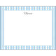 Blue Seersucker Flat Note Cards Image 3 of 4